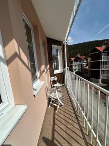 Balkón nebo terasa v ubytování Apartmány pod horizontem + 36 fotografií