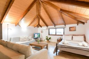 TV a/nebo společenská místnost v ubytování Esperides Luxury Suites 3