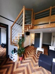 Posezení v ubytování Pavillon Kalensa
