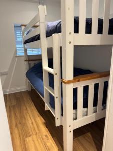 a couple of bunk beds in a room at Valletta House Holiday Apartments in Skegness