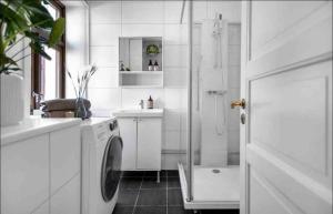 Koupelna v ubytování Small room with smart solution in central of Oslo only 2 km from the central station