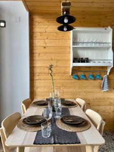 Kuchyň nebo kuchyňský kout v ubytování Mount Log Cabin