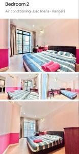 Ένα ή περισσότερα κρεβάτια σε δωμάτιο στο Kuching Riverine resort