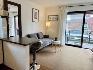 Χώρος καθιστικού στο Appartementhaus Seemöwe Zwergmöwe +4 φωτογραφίες