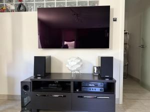 Η κουζίνα ή μικρή κουζίνα στο Fewo mit Garten, Kamin u. Whirlpool