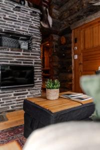 TV a/nebo společenská místnost v ubytování Rukanhohde