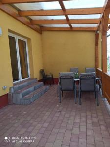 Posezení v ubytování Ferienwohnung Waldkauz