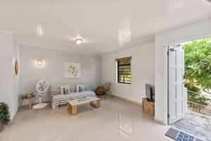 Predel za sedenje v nastanitvi Casa Bohemian Curacao