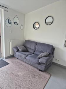 Posezení v ubytování Smaal apartment Beti
