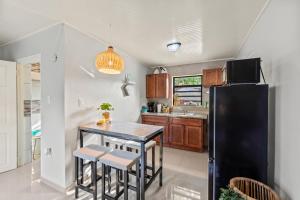 Kuhinja oz. manjša kuhinja v nastanitvi Casa Bohemian Curacao