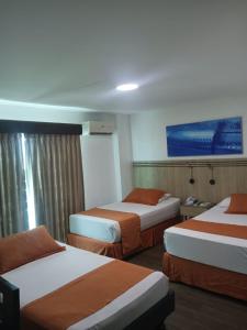 Letto o letti in una camera di Hotel Mar Azul
