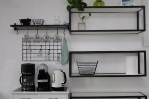 Kuchyň nebo kuchyňský kout v ubytování Apartma Javoršček