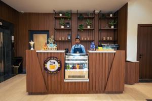 Lounge nebo bar v ubytování فندق واحة روز