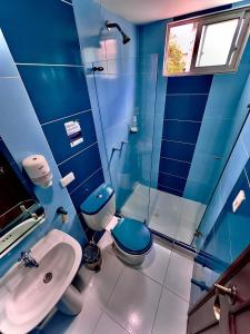 Koupelna v ubytování Hotel Castellon Plaza Pereira