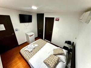 Postel nebo postele na pokoji v ubytování Hotel Castellon Plaza Pereira