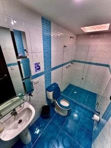Koupelna v ubytování Hotel Castellon Plaza Pereira