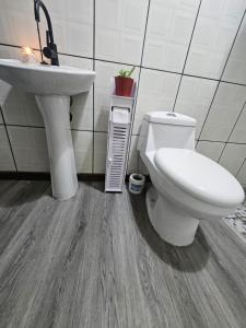 Koupelna v ubytování Casa Torogoz