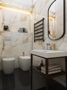 Koupelna v ubytování Unicum Trastevere Suites