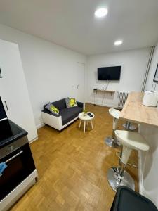 TV a/nebo společenská místnost v ubytování Manuela Home