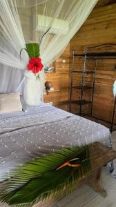 Koupelna v ubytování BUNGALOW La Tortue Bleue