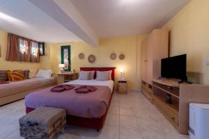 TV a/nebo společenská místnost v ubytování Blue Marine 2 VIP Barbati On The Beach - Public Pool