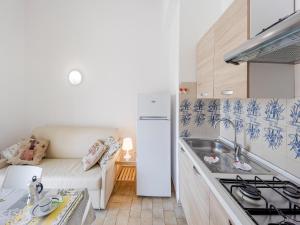 Η κουζίνα ή μικρή κουζίνα στο Wohnung in Loano in Strandnähe
