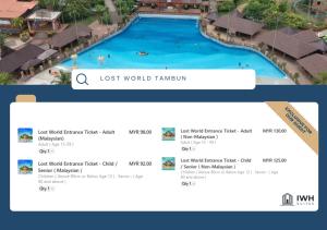 Sunway Onsen Signature Themepark Suites with Hotspring by IWH Suites内部或周边的泳池