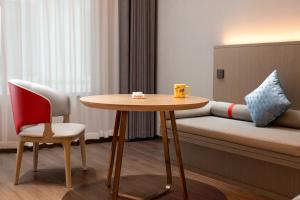 Posezení v ubytování Chengdu Echeng Hotel Chunxi Road Taikoo Li