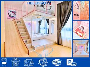 Katil atau katil-katil dalam bilik di Sunway GRID by SR Home