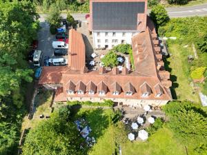 Letecký snímek ubytování Felsenmühle Neuleiningen