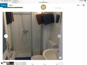 Koupelna v ubytování Haus Nuschka