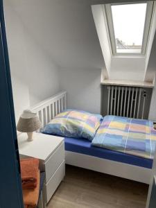 Postel nebo postele na pokoji v ubytování Haus Nuschka
