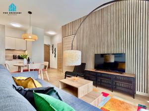 Et opholdsområde på Pod Brzozami Apartamenty Ku Morzu