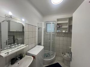 Koupelna v ubytování Villa Palma