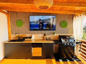 TV a/nebo společenská místnost v ubytování Serenity Mobile House + 61 fotografií