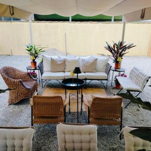Posezení v ubytování La Vilma Suite