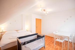 Posteľ alebo postele v izbe v ubytovaní Amenity Apartmány Perná
