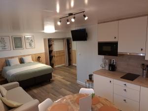 Postel nebo postele na pokoji v ubytování B&B Hoeve Terwinghe