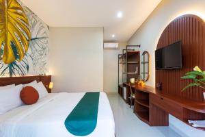 Ein Bett oder Betten in einem Zimmer der Unterkunft Cove Ransha Stay