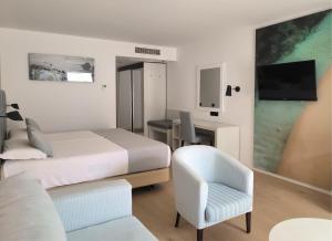 TV a/nebo společenská místnost v ubytování Hotel Las Costas