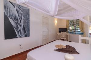 Ένα ή περισσότερα κρεβάτια σε δωμάτιο στο Ocean View Apartment +13 φωτογραφίες