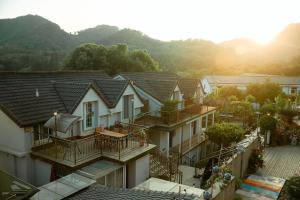山景或在民宿看到的山景