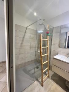 Kúpeľňa v ubytovaní "La villa Mariam" Jacuzzi Piscine Jardin Pétanque