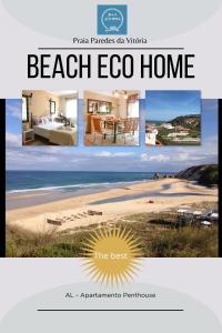 a collage of pictures of a beach ego home at BEACH ECO HOME Penthouse in Senhora da Vitória