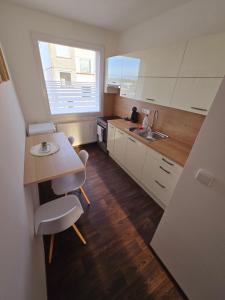 Kuchyň nebo kuchyňský kout v ubytování Klatovy Apartment