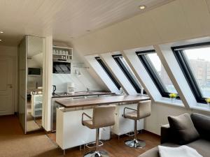 Η κουζίνα ή μικρή κουζίνα στο Appartementhaus Seemöwe Rosenmöwe