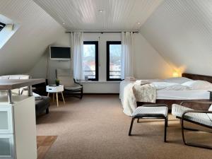 Μια τηλεόραση ή/και κέντρο ψυχαγωγίας στο Appartementhaus Seemöwe Rosenmöwe