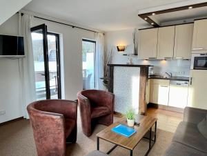 Η κουζίνα ή μικρή κουζίνα στο Appartementhaus Seemöwe Eismöwe