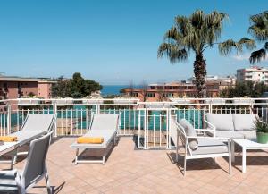 Balkón nebo terasa v ubytování Hotel Michelangelo