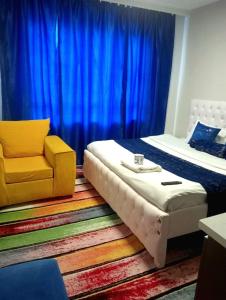 Postel nebo postele na pokoji v ubytování Serenity Haven-Jkia